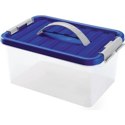 Heidrun Plastový úložný box s vekom a uchom Clip box 5l