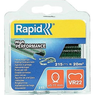 Spony pro vázací kleště Rapid VR22, zelený plast, 215ks