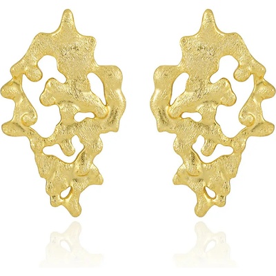 Olivie stříbrné náušnice BOHO GOLD 9380