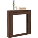 vidaXL Облицовка за камина, кафяв дъб, 100x20x100 см, инженерно дърво (854577)