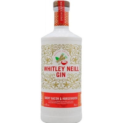 Whitley Neill Smoky Bacon & Horseradish 45% 0,7 l (holá láhev)