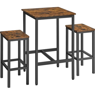 SONGMICS Barový set Vasagle Wembley hnědý