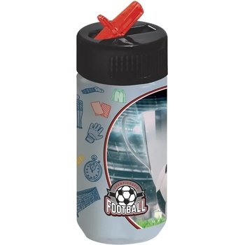 BackUP Football бутилка със сламка 330 мл