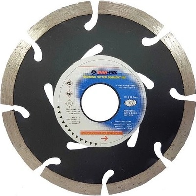 Mar-Pol Kotouč diamantový segmentový 115 x 22,2 x 7 mm M08730 – Zboží Mobilmania