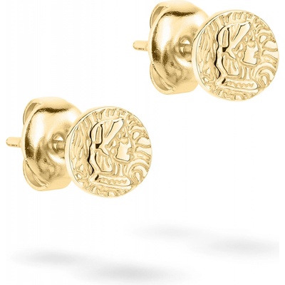 Tamaris Módne pozlátené náušnice kôstky Coins TJ-0445-E-08