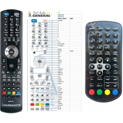 Dálkový ovladač General Sencor SPV7011, SPV7012T