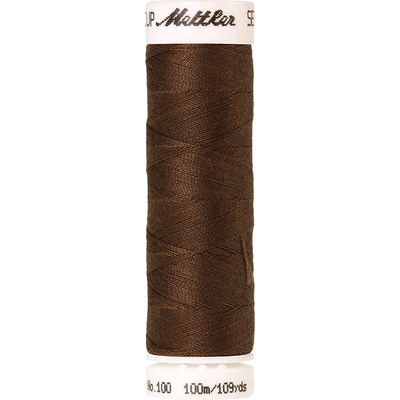 Nitě SERALON 100m na univerzální šití, polyester AMANN Mettler - více barev 6677: 1223 světle hnědá