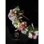 Radi handmade Диадема с розови хортензии за всеки ден (972)