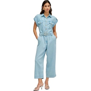 Salsa jeans Гащеризон Salsa jeans 21010988 short sleeve jumpsuit - Blue (Medium Light)