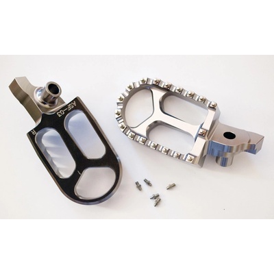 JR stupačky řidiče hliníkové SUZUKI RMZ 250 07-09, RMZ 450 05-07 barva šedá (2 kusy)