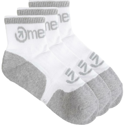 Meatfly ponožky Logo Middle Socks Triple pack B White Bílá