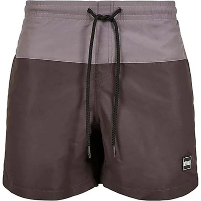 Urban Classics Бански гащета Urban classics Block swimming shorts - Black (Light Asphalt / Black)