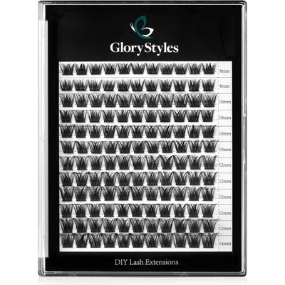 GloryStyles Segmentové řasy DY013 multipack krátké (8 - 14 mm)