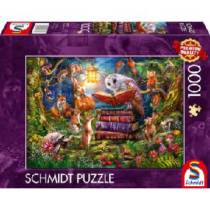 Schmidt Spiele Пъзел Schmidt от 1000 части - Горски приказки за лека нощ (59779)