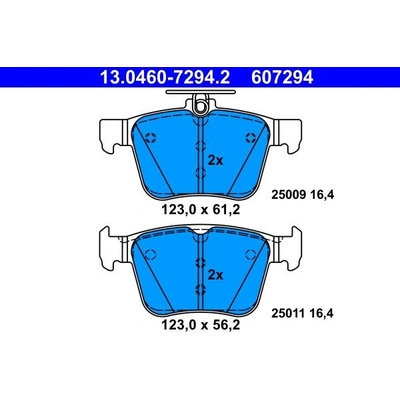 Sada brzdových destiček ATE 13.0460-7294 (AT 607294) | Zboží Auto