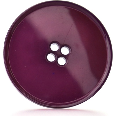 Pro Háčkování Knoflík kulatý plast 39 mm, fialový