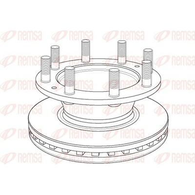 REMSA Brzdový kotouč Heavy Duty Brake Disc NCA1162.20