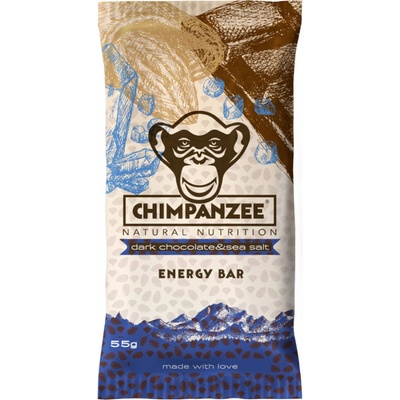 Chimpanzee Energy Bar dark chocolate & sea salt 55 g