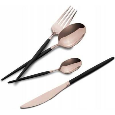 Berlinger Haus Sada příborů black rose gold 24 ks