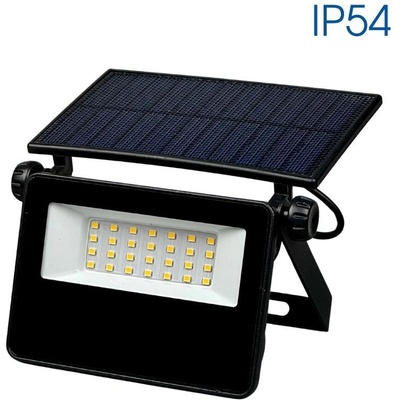 VIVALUX Соларен LED прожектор с микровълнов сензор EDAN SOLAR LED ∙ MW ∙ 2000lm ∙ 4000K ∙ IP54 | Соларно външно осветление Vivalux (VIV004850)