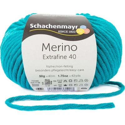 Schachenmayr Merino extrafine 40 Tyrkys 377