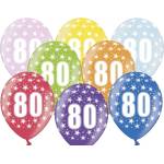 PartyDeco БАЛОН С НОМЕР 80 РОЖДЕН ДЕН