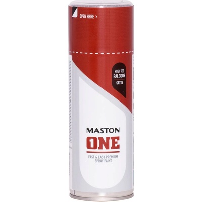 MASTON One - akrylová - RAL 3003 S - Rubínová satén - 400 ml