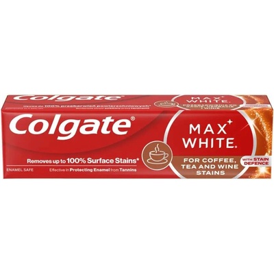 Colgate Max White proti skvrnám od kávy čaje a vína 75 ml