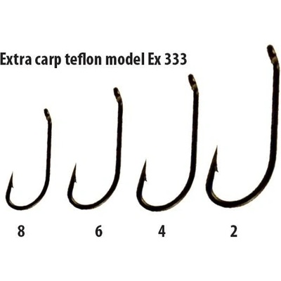 EXTRA CARP Teflon Serie 333 vel.6 10 ks