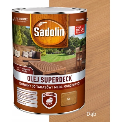 Sadolin Superdeck ochranný olej na terasy a zahradní nábytek 33 dub 5L