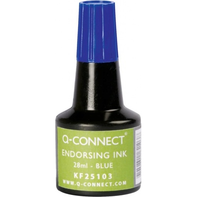 Q-Connect Pečiatková farba modrá 28 ml