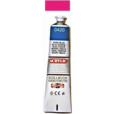 Koh-i-noor akrylové barvy Acrylic magenta 40ml