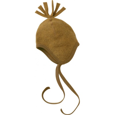 Engel Зимна шапка (beanie) Engel Baby Hat, Wool Fleece Beanie - Safran Melange - размер 86/92 (EU) (204-4079-0912)