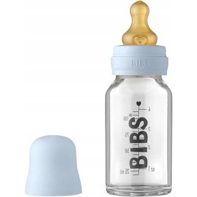 Bibs Baby Blue antikoliková skleněná lahev 110ml