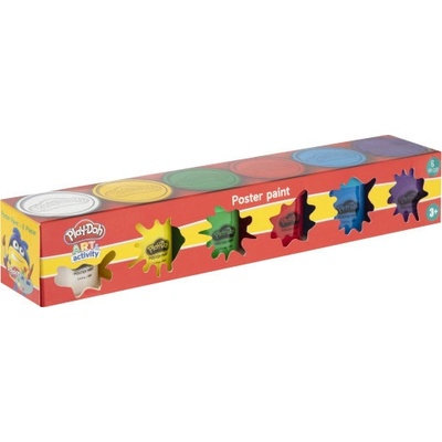Play-Doh Temperové barvy v kelímku 6x45ml