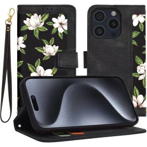Techsuit Калъф за iPhone 15 Pro - FlipCraft - Flowers of the Dawn (KF2328566)