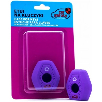 Kľúčenka BMW silikónový obal na kľúče fialová
