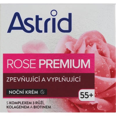 Astrid Rose Premium 55+ zpevňující a vyplňující noční krém 50 ml