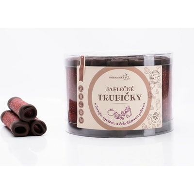 Bioprodukt JT Jablečné trubičky s čokoládovo rybízovou polevou dóza 540 g – Zboží Dáma