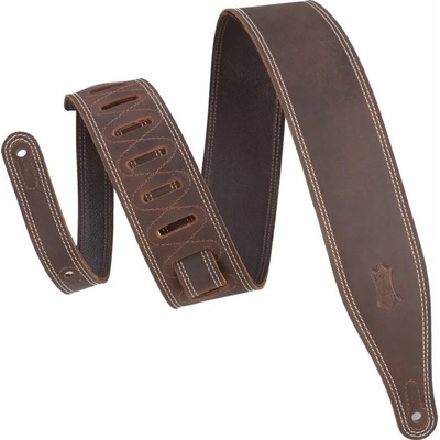 Levy's Like Butter 2.5 Double Stitched Dark Brown Каишка за китара (M17BDS-DBR)