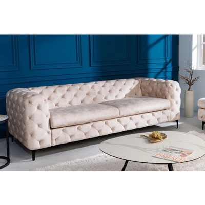 Komfort-nábytok 42641 235cm Modern Barock Zamat Champagner