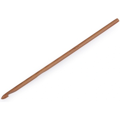 Bambusový háček na háčkování vel. 3; 4; 4,5; 5; 5,5, malé, 5 (4,5 mm) bambus tmavý