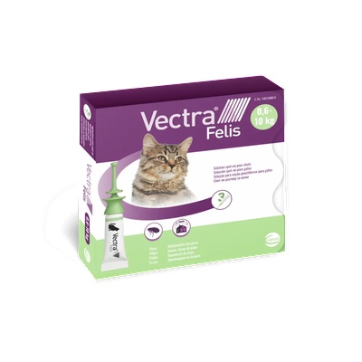 Ceva Vectra Felis - спот он форма против бълхи, кърлежи, мухи, комари, за котки / 3 броя пипети