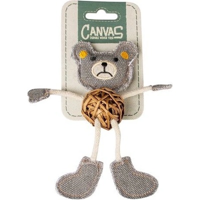 Duvo+ Canvas Macík s catnipom 17,8 x 12 x 2,5 cm