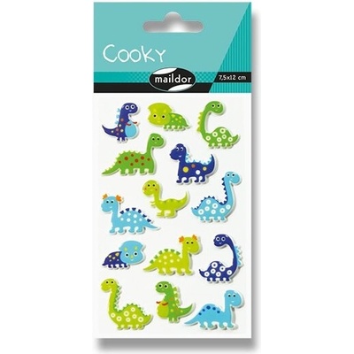Maildor Samolepky 3D Cooky Dinosauři