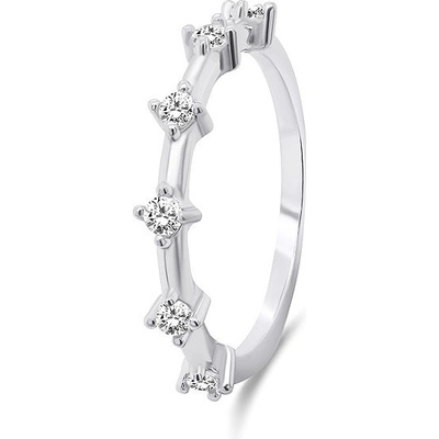 Brilio Silver Stříbrný prsten se zirkony RI041W