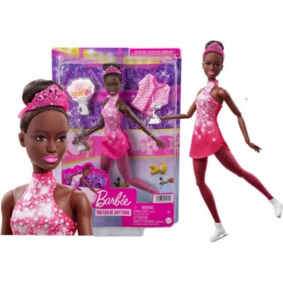 Barbie Zimní sporty Krasobruslařka černoška