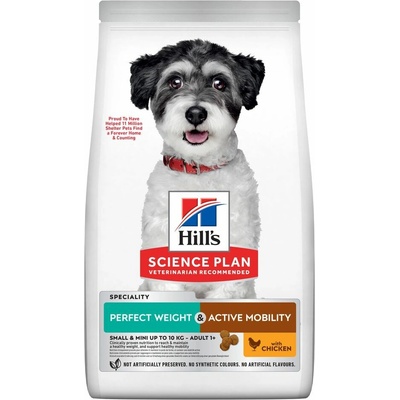 Hill's Science Plan Perfect Weight & Active Mobility Adult Small & Mini Chicken 2 x 6 kg