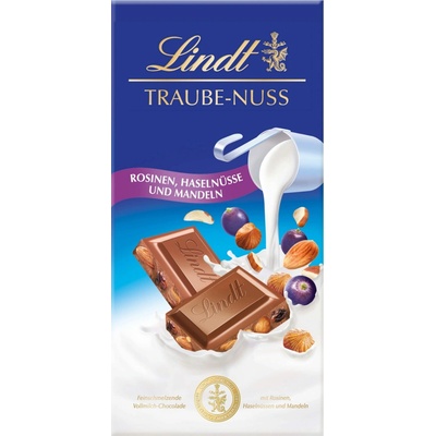 Lindt Maître Chocolatier rozinky a ořechy 100 g