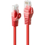Lindy Пач кабел LINDY 48184, U/UTP, Cat. 6, 3m, червен (48184)